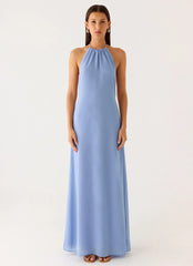 Le Soleil Halter Maxi Dress - Periwinkle