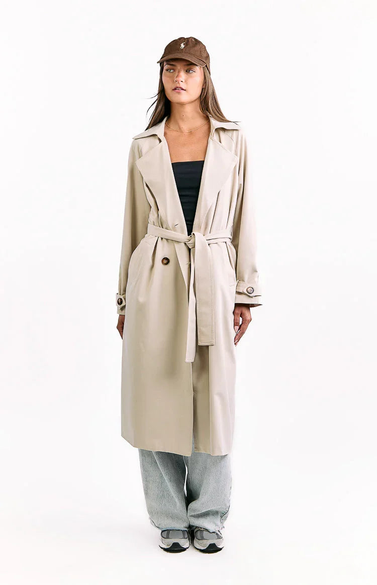 Orla Cream Belted Trench Coat