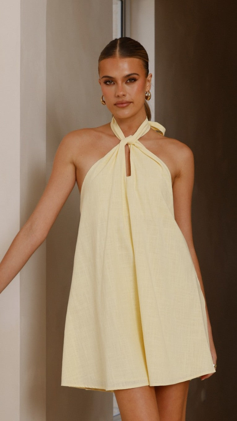 Maja Mini Dress - Yellow