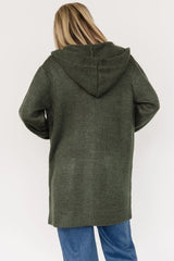 Katrine Hooded Cardigan | Green