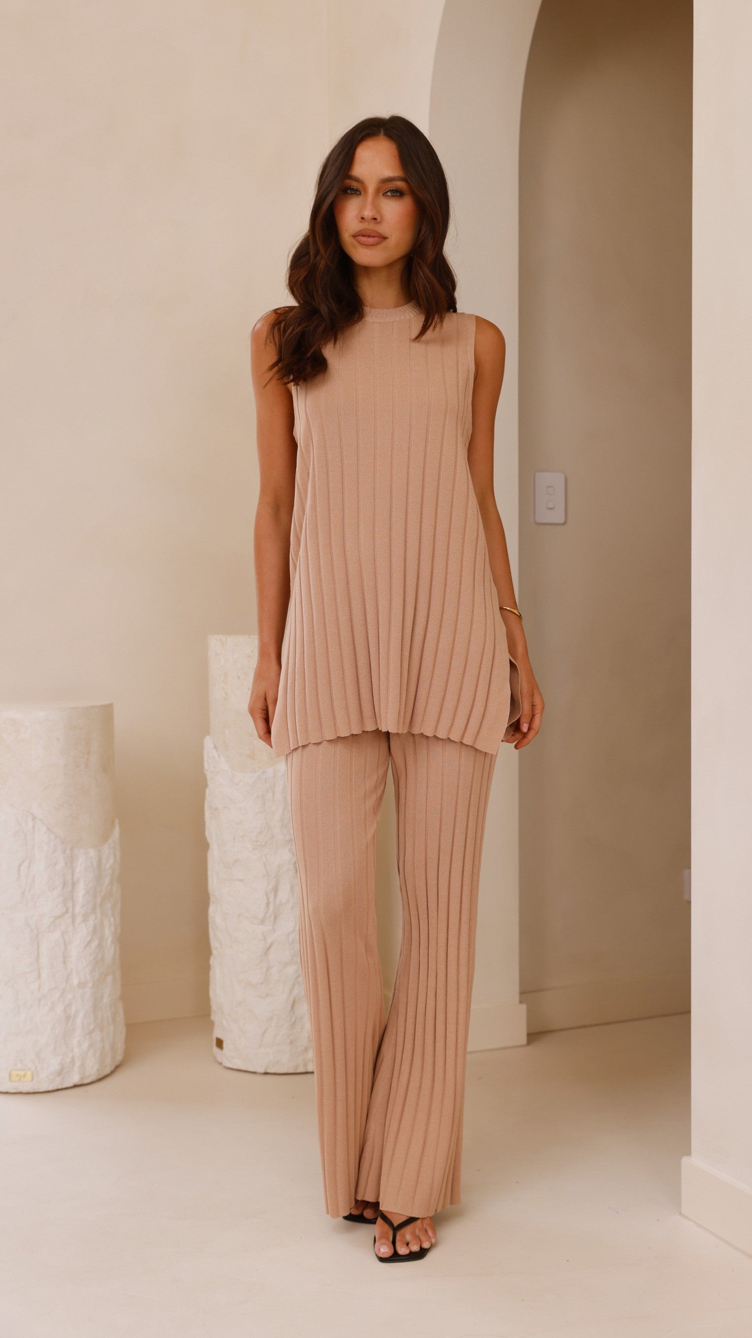 Megan Knit Top - Camel
