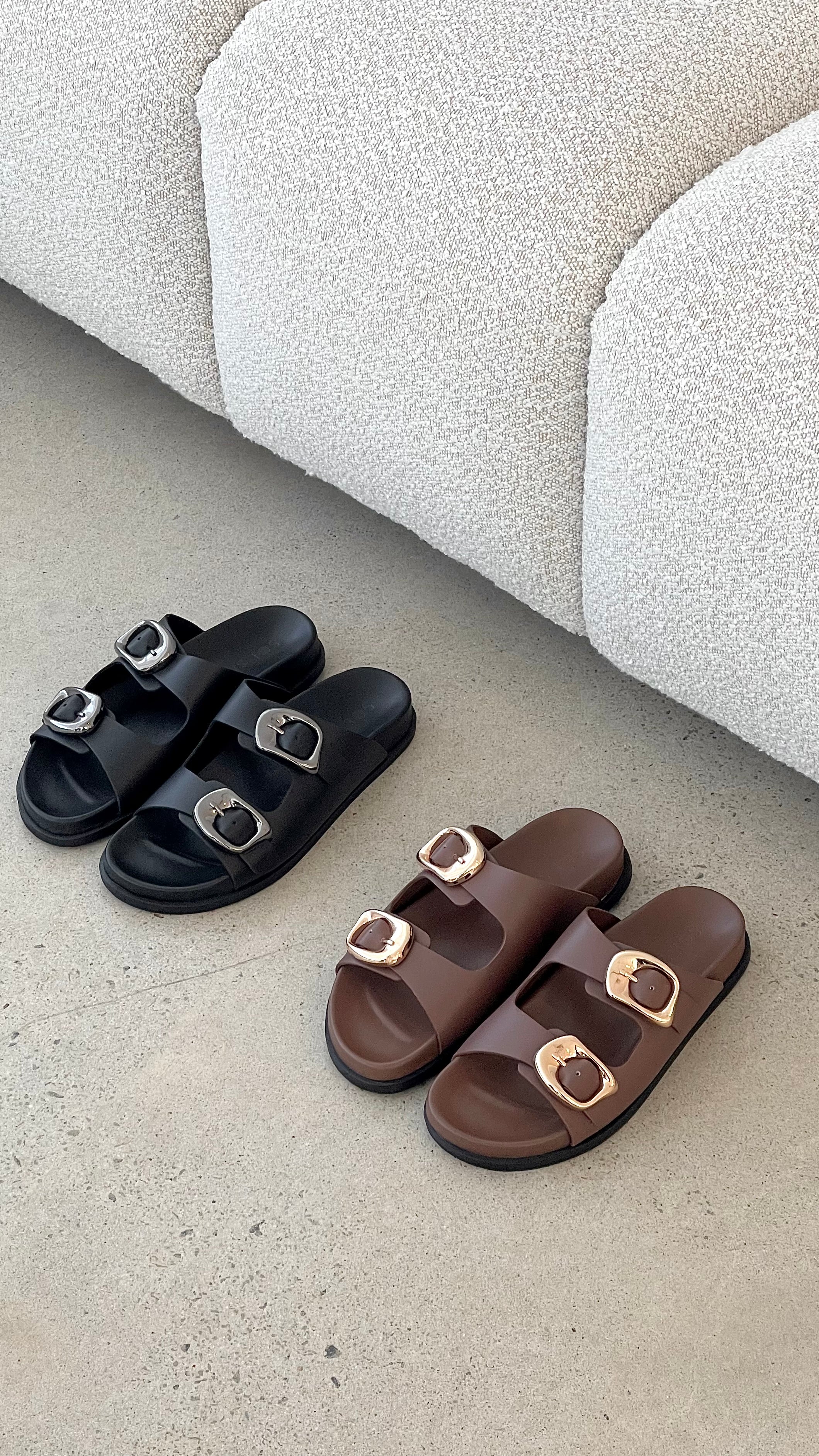 Sol Sana San Jose Footbed - Black / Silver